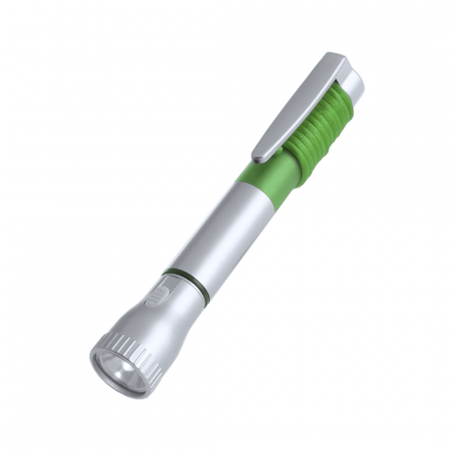 gris / verde Bolígrafo Linterna Mustap