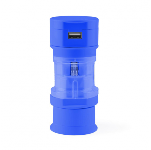 blue Adaptador Enchufes Tribox
