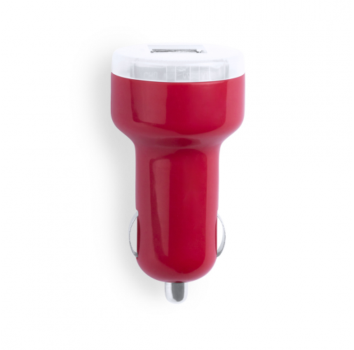 red Cargador Coche USB Denom