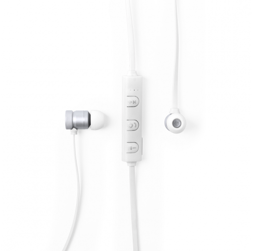white Auriculares Voltar