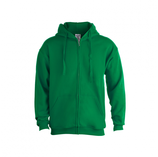 green Sudadera Adulto Capucha + Cremallera