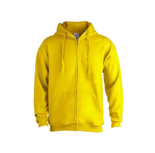 yellow Sudadera Adulto Capucha + Cremallera