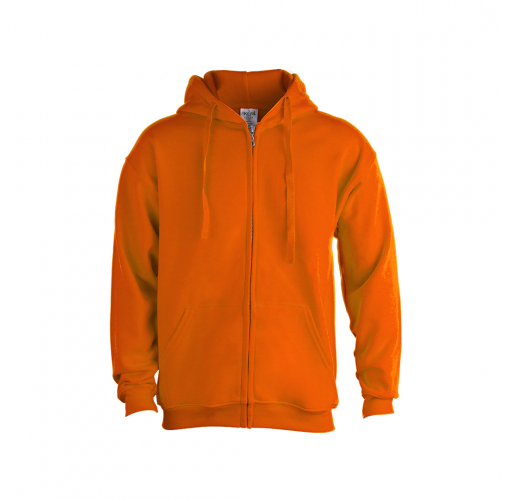 orange Sudadera Adulto Capucha + Cremallera