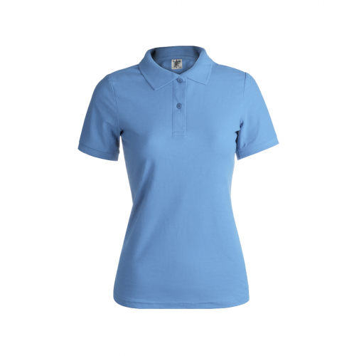 azul claro Polo Mujer Color
