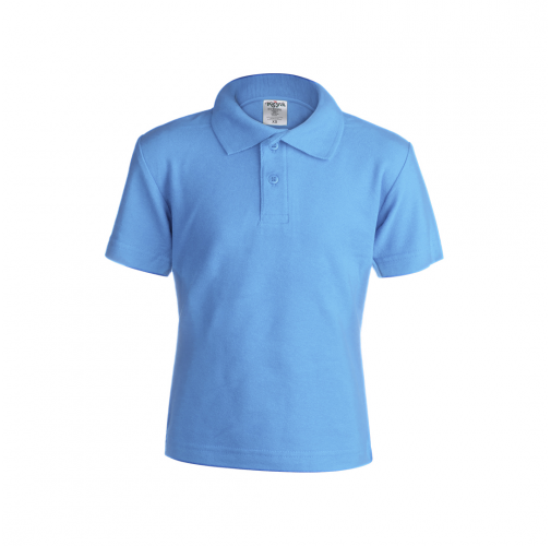 azul claro Polo Niño Color