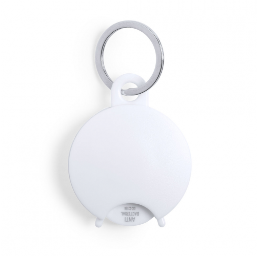 white Llavero Moneda Antibacteriano Portis