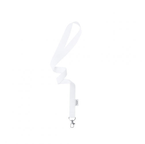 white Lanyard Antibacteriano Yest