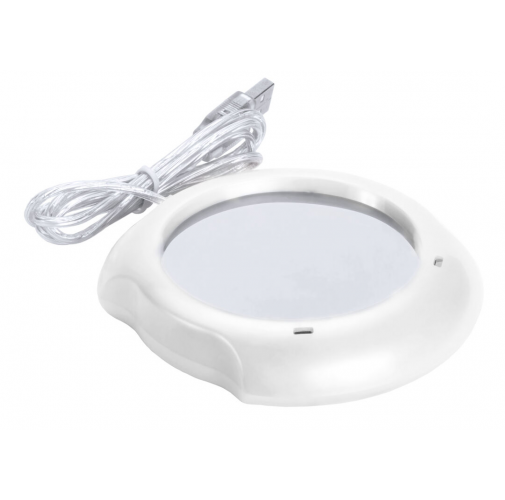 white Calentador Tazas Mug
