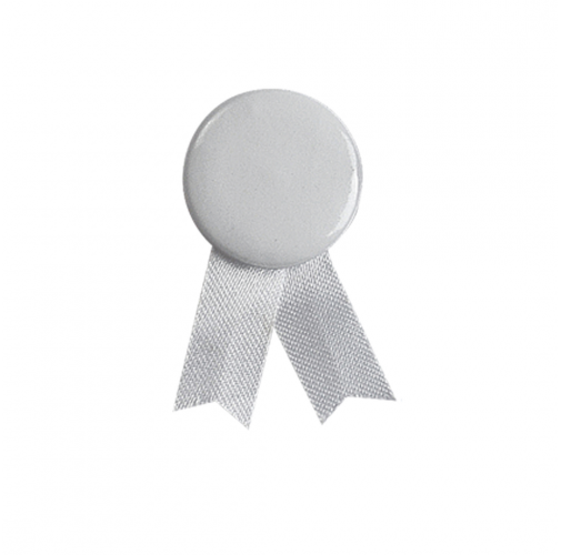 white Pin Lazo Solidario