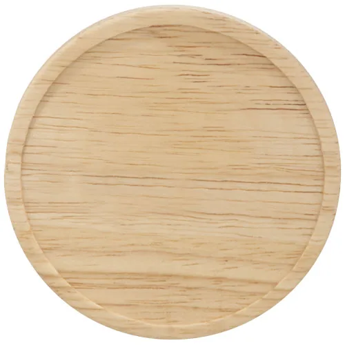 Taza de cerámica de 400 ml con base de madera 