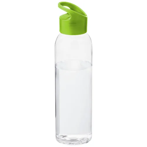 Botella de Tritan™ transparente con tapa de colores de 650 ml 