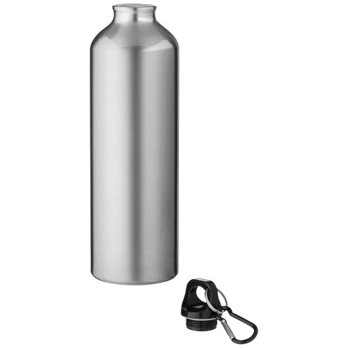 Botella de 770 ml de aluminio reciclado con certificado RCS con mosquetón 