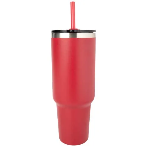 Vaso de cobre de 1200 ml con doble pared, pajita, aislamiento y certificado RCS 