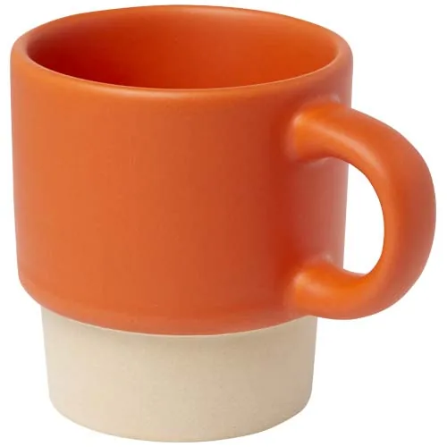 Taza de espresso apilable de 130 ml con fondo de arcilla 