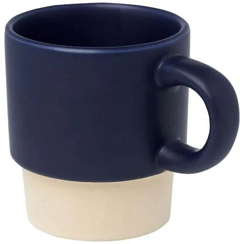 Taza de espresso apilable de 130 ml con fondo de arcilla 