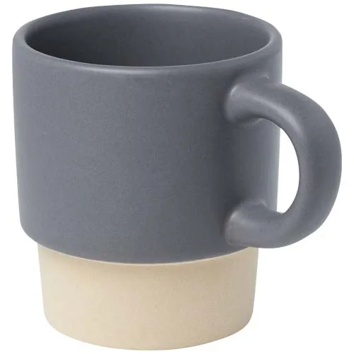 Taza de espresso apilable de 130 ml con fondo de arcilla 
