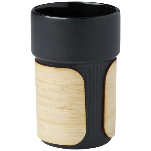Vaso de 340 ml con funda de bambú 