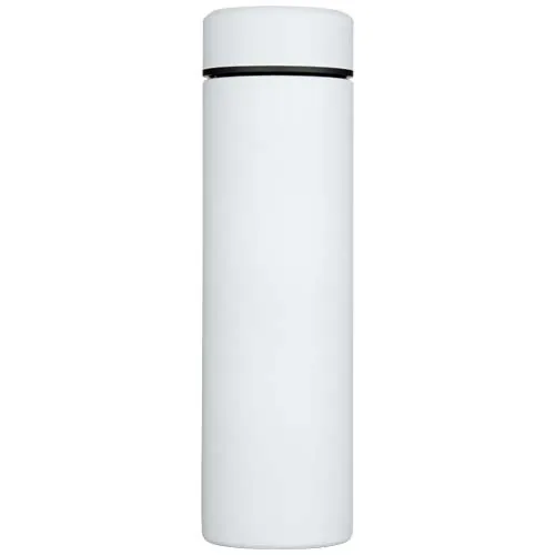 Termo de acero inoxidable de doble pared de 450 ml con colador de té 