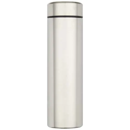 Termo de acero inoxidable de doble pared de 450 ml con colador de té 