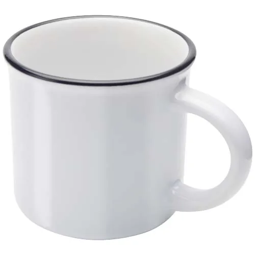 Taza de cerámica de 240 ml “Bari” con acabado brillante