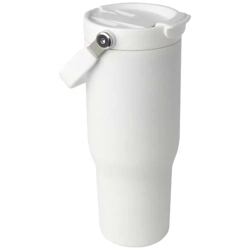VASO CON AISLAMIENTO AL VACÍO DE COBRE DE ACERO INOXIDABLE RECICLADO CERTIFICADO RCS DE 900 ML Y CON TAPA DE DOBLE FUNCIÓN 