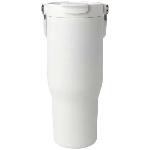 Vaso con aislamiento al vacío de cobre de acero inoxidable reciclado certificado RCS de 900 ml y con tapa de doble función 