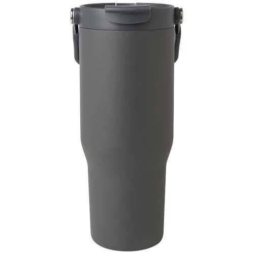 Vaso con aislamiento al vacío de cobre de acero inoxidable reciclado certificado RCS de 900 ml y con tapa de doble función 