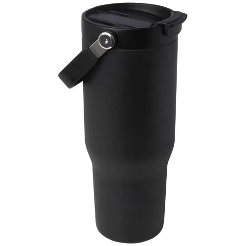 Vaso con aislamiento al vacío de cobre de acero inoxidable reciclado certificado RCS de 900 ml y con tapa de doble función 