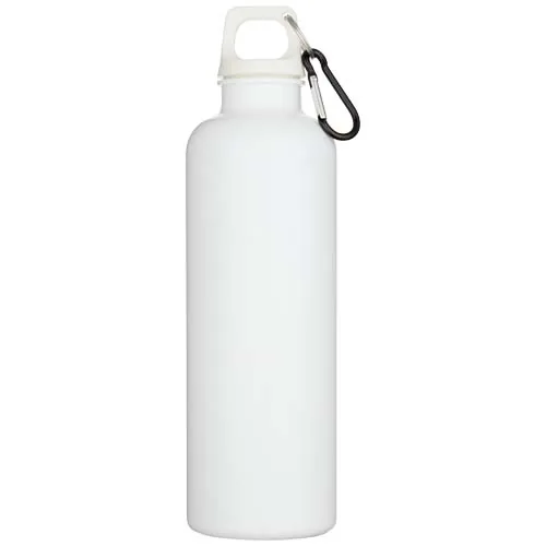 Botella de 750 ml con mosquetón en color liso de plástico reciclado con certificado RCS 
