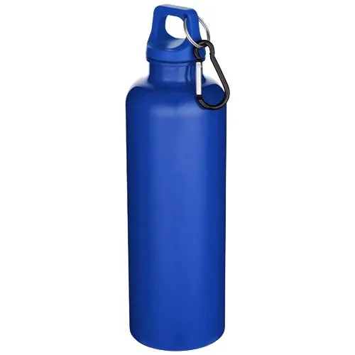 Botella de 750 ml con mosquetón en color liso de plástico reciclado con certificado RCS 