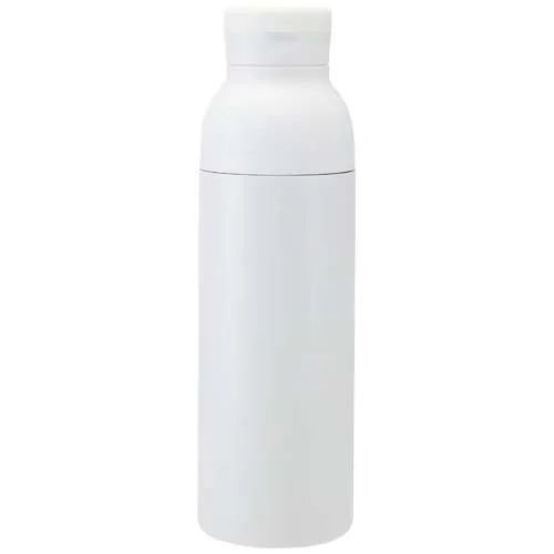 Botella de 650 ml de acero inoxidable reciclado con certificado RCS de doble pared con 3 tapas Iluminate