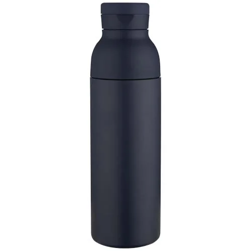 Botella de 650 ml de acero inoxidable reciclado con certificado RCS de doble pared con 3 tapas 