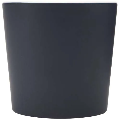 Taza de cerámica de 370 ml con acabado mate 