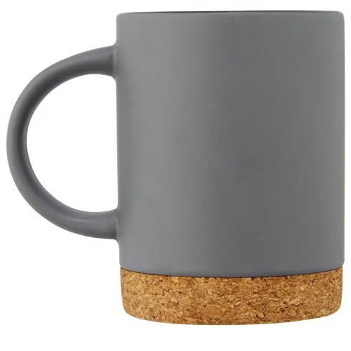 Taza de cerámica de 425 ml con base de corcho 