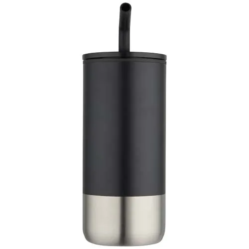 Vaso con aislamiento de 480 ml con certificado RCS y pajita 