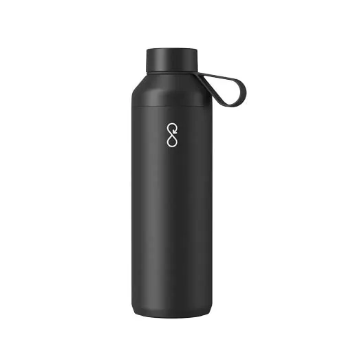 negro obsidiana Botella Ocean Botella de agua Peak 710 ml