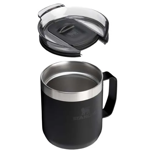 negro intenso Taza de camping Stanley Everyday 350 ml de acero inoxidable