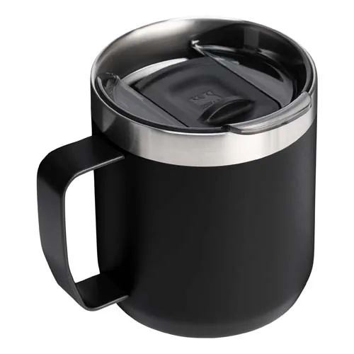 negro intenso Taza de camping Stanley Everyday 350 ml de acero inoxidable