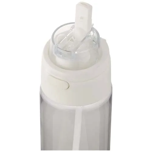 Botella de agua Theron de 700 ml de plástico reciclado RCS con tapa de doble función y pajita abatible