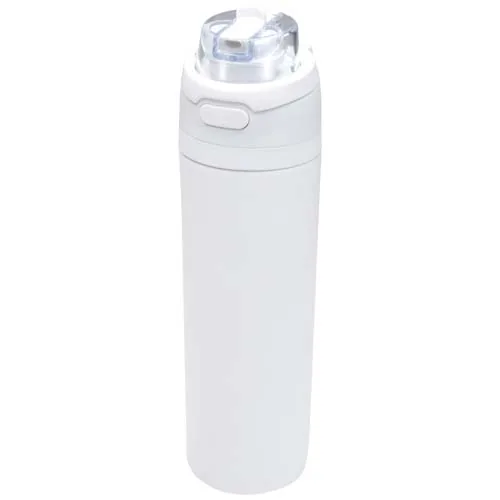 BOTELLA DE AGUA THERON DE 800 ML DE ACERO INOXIDABLE DE PARED SIMPLE RECICLADO (RCS), CON TAPA DE DOBLE FUNCIÓN Y PAJITA ABAT