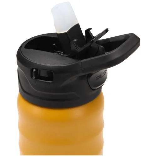 Botella deportiva Knox de 350 ml de acero inoxidable de doble pared reciclado RCS con pajita abatible