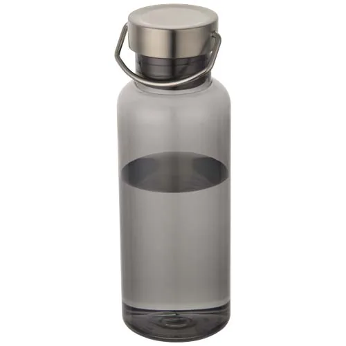 negro intenso Botella de agua Thor de 600 ml, fabricada con RPET reciclado de RCS