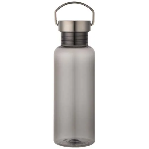 negro intenso Botella de agua Thor de 600 ml, fabricada con RPET reciclado de RCS