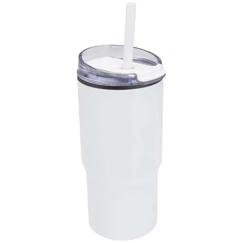 VASO TÉRMICO DE DOBLE PARED RECICLADO RCS DE 540 ML DE WESTIN CON PAJITA