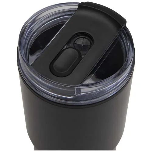 negro intenso Vaso térmico de doble pared reciclado RCS de 540 ml de Westin con pajita