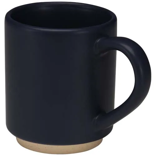 azul marino Taza de cerámica apilable Camilla de 180 ml con acabado mate