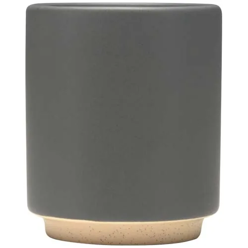 gris Taza de cerámica apilable Camilla de 180 ml con acabado mate