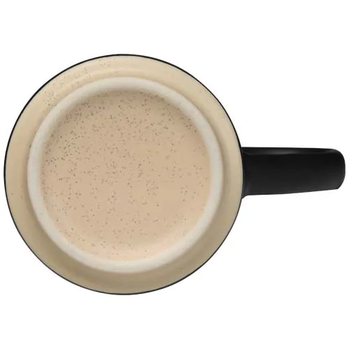 negro intenso Taza de cerámica apilable Camilla de 180 ml con acabado mate