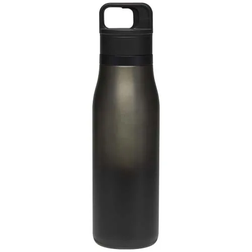 negro intenso Vaso térmico SMART de 500 ml, de acero inoxidable reciclado RCS, con doble pared y aislamiento al vacío