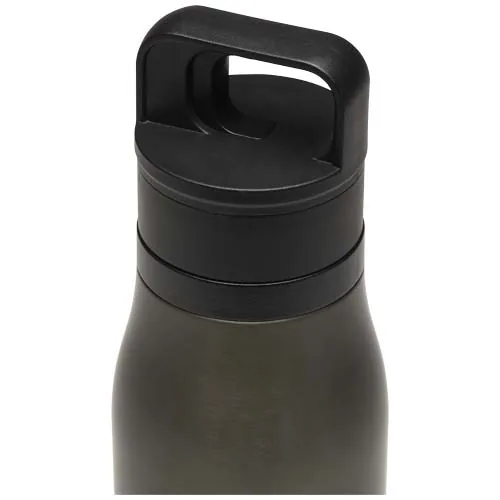 negro intenso Vaso térmico SMART de 500 ml, de acero inoxidable reciclado RCS, con doble pared y aislamiento al vacío